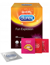 Prezervatīvi Durex FUN Explosion Mix 40 gab.